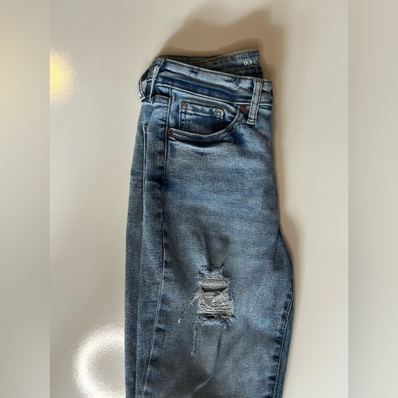 Old Navy Blue Skinny Jeans Modern Style size 2 high rise Jeans very stretchy (f) - Picture 5 of 8